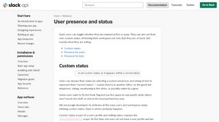 
                            10. User presence and status | Slack