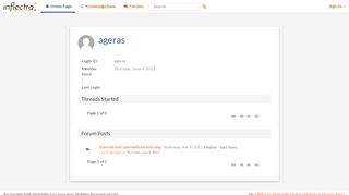 
                            9. User Profile - ageras - Inflectra - Inflectra Corporation