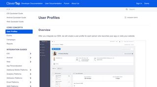 
                            9. User Profiles - CleverTap Developer Docs