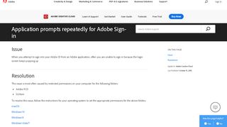 
                            3. User prompted to sign in repeatedly - Adobe Help Center