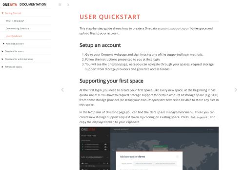 
                            10. User Quickstart | Onedata Documentation