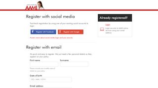 
                            11. User Registration - AAMI