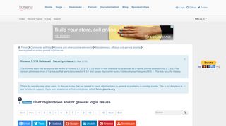 
                            11. User registration and/or general login issues - Forum - Kunena ...