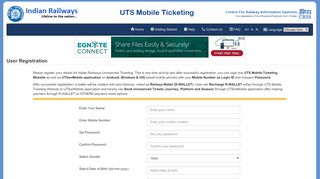
                            1. User Registration - UTS Mobile Ticketing