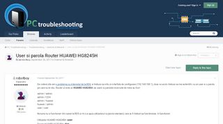 
                            9. User si parola Router HUAWEI HG8245H - Internet & Network - PC ...