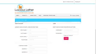 
                            3. User Signup or Sign In | Luscious Lather
