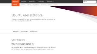 
                            5. User statistics | Ubuntu
