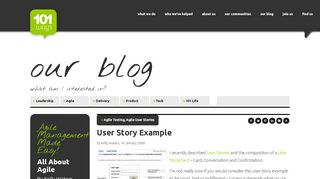 
                            6. User Story Example | 101 Ways