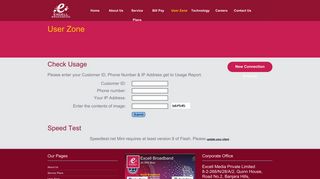 
                            1. User Zone - Excell Broadband