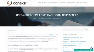 
                            2. UserAuth: Social Login (Facebook) no pfSense® | ConexTI