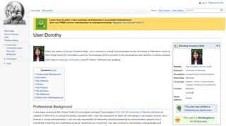 
                            13. User:Dorothy - WikiEducator