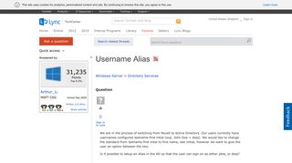
                            9. Username Alias - Microsoft