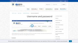 
                            3. Username and password - euipo - europa.eu