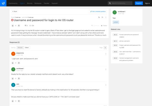 
                            5. Username and password for login to Air OS router - Ubiquiti ...