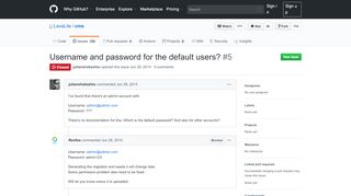 
                            7. Username and password for the default users? · Issue #5 · LavaLite ...