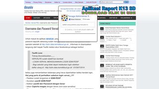 
                            5. Username dan Pasword Verval PD | deuniv
