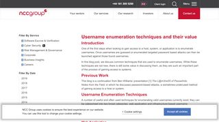 
                            12. Username enumeration techniques and their value - NCC Group