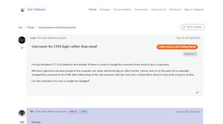 
                            8. username for cms login rather than email - Using Umbraco and ...