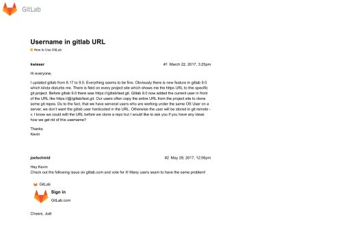
                            3. Username in gitlab URL - Questions & Answers - GitLab Forum