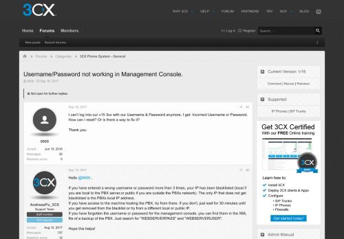 
                            8. Username/Password not working in Management Console. | 3CX ...