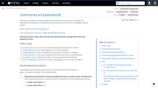 
                            1. Usernames and passwords - Wiki - innsida.ntnu.no