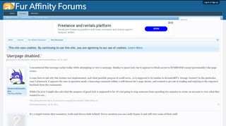 
                            3. 'Userpage disabled.' | Fur Affinity Forums