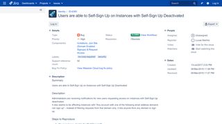 
                            5. Users are able to Self-Sign Up on Instances with ... - Jira – Atlassian