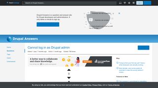 
                            10. users - Cannot log in as Drupal admin - Drupal Answers
