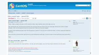 
                            2. Users cannot login -- gnome GUI - CentOS