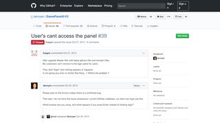 
                            4. User's cant access the panel · Issue #39 · devryan/GamePanelX-V3 ...
