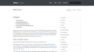 
                            1. Users | GitHub Developer Guide