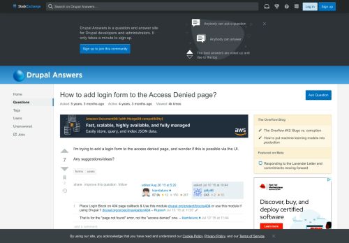 
                            12. users - How to add login form to the Access Denied page? - Drupal ...