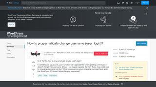 
                            1. users - How to programatically change username (user_login ...