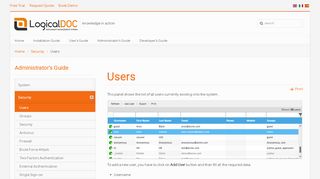 
                            5. Users - LogicalDOC Documentation