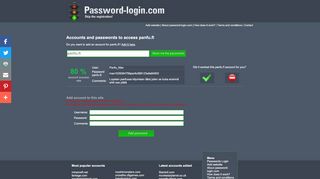 
                            8. Users panfu.fi and passwords panfu.fi. password, free account login ...