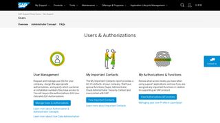 
                            2. Users - SAP Support Portal