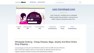 
                            13. User.trendsgal.com website. Wholesale Clothing - Cheap Dresses ...