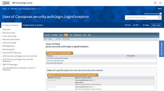 
                            7. Uses of Class javax.security.auth.login.LoginException (JAAS Linux ...