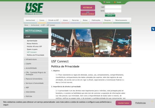 
                            3. USF Connect | USF - Universidade São Francisco