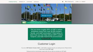 
                            8. USF Parking and Transportation Services - Customer Login