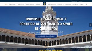 
                            2. USFX | Universidad Mayor, Real y Pontificia de San Francisco Xavier ...