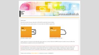 
                            5. USI - Posta elettronica via Web dell'Università della Svizzera italiana