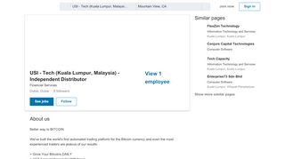 
                            13. USI - Tech (Kuala Lumpur, Malaysia) - Independent Distributor | LinkedIn