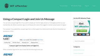 
                            11. Using a Compact Login and Join Us Message - Tips and Tricks HQ