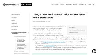 
                            9. Using a custom domain email you already own with Squarespace ...