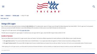 
                            6. Using a DS Logon | TRICARE