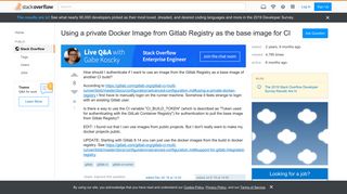 
                            6. Using a private Docker Image from Gitlab Registry as the base ...