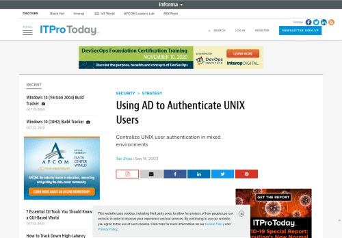 
                            10. Using AD to Authenticate UNIX Users | IT Pro