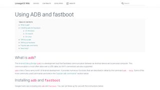 
                            12. Using ADB and fastboot | LineageOS Wiki
