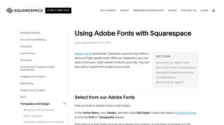 
                            11. Using Adobe Fonts with Squarespace – Squarespace Help